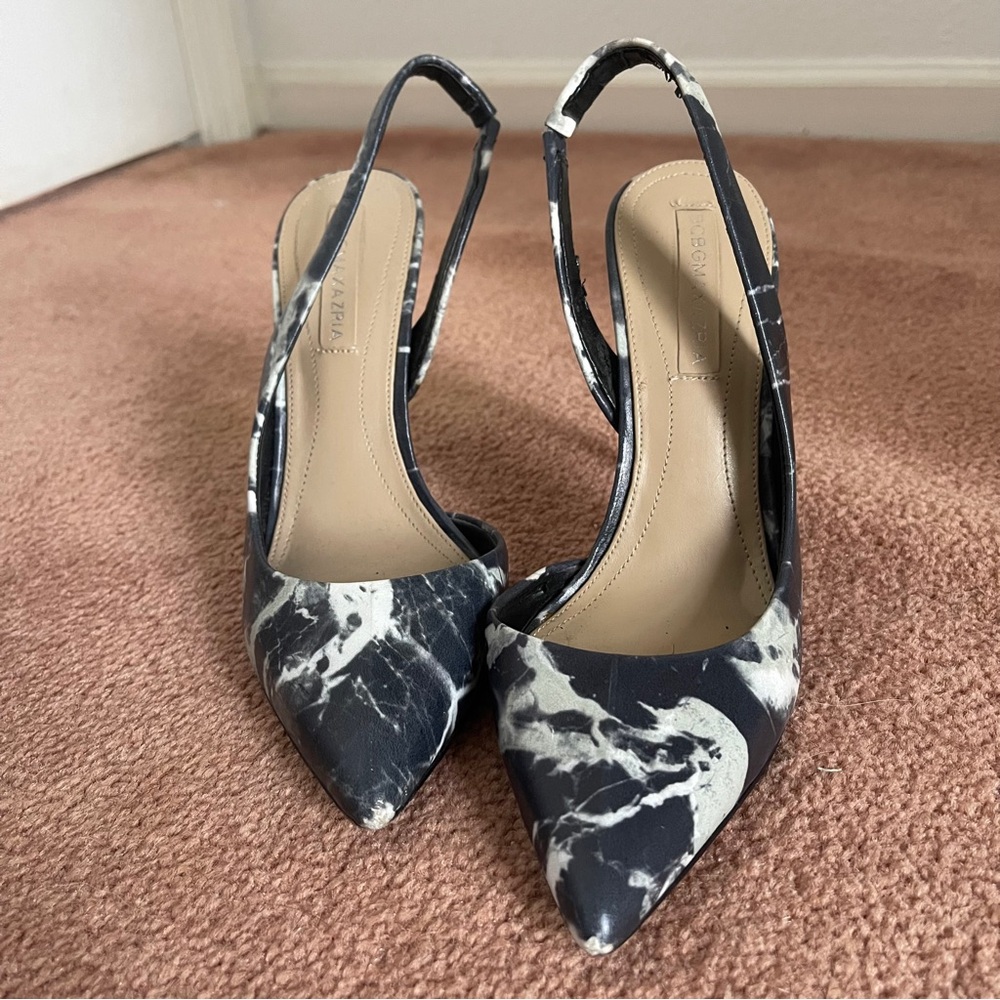 BCBG Marbled Slingback Pump